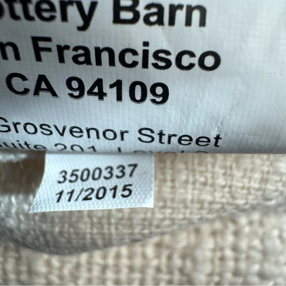 Pottery Barn Boucle Pillow Sham 100% Cotton